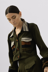 Pocket-Detailed Crop Blazer