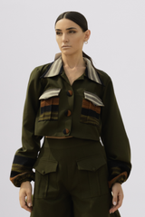 Pocket-Detailed Crop Blazer