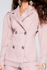 Mauve Oversized Blazer