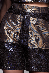 Sparkling Buttoned Shorts