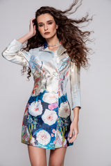 Floral Art Blazer Dress - Limited Edition